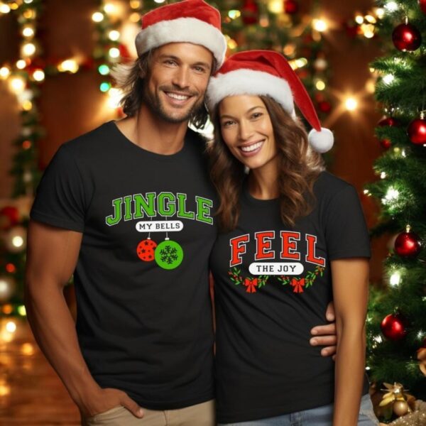 Funny Couple Christmas Shirts Jingle My Bells Product Photo 1