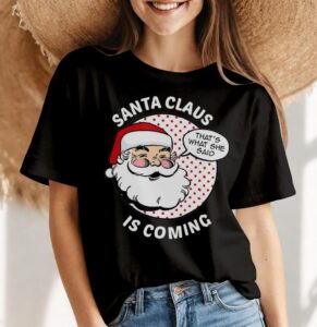 Funny Dirty Santa Inappropriate Christmas Shirt Product Photo 4