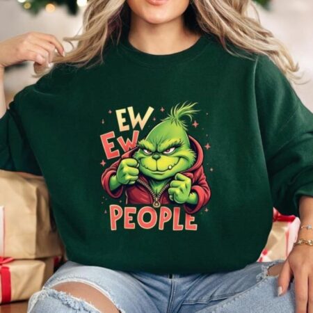 Funny Ew People Grinch Shirt Product Photo 1