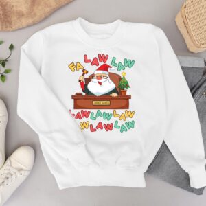 Funny Lawyer Christmas Santa Fa Law Law Christmas Shirt Product Photo 3