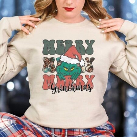 Funny Merry Grinch Christmas Shirt Product Photo 1