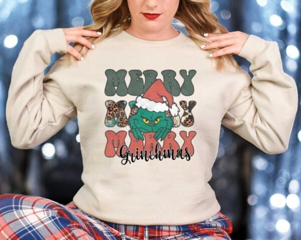 Funny Merry Grinch Christmas Shirt Product Photo 1