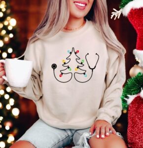 Funny Nurse Christmas Sweatshirt Product Photo 2