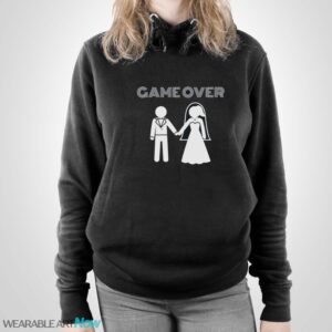 Game Over Shirt, Married Gamer Shirt - Unisex Pullover Hoodie