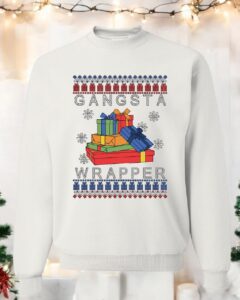 Gangsta Wrapper Ugly Christmas Sweatshirt Product Photo 5