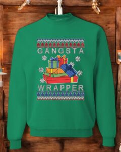 Gangsta Wrapper Ugly Christmas Sweatshirt Product Photo 6