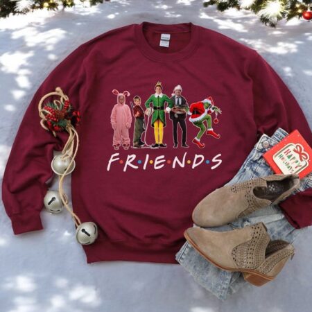 Grinch Friends X-Mas Sweater Christmas Sweatshirt Product Photo 1