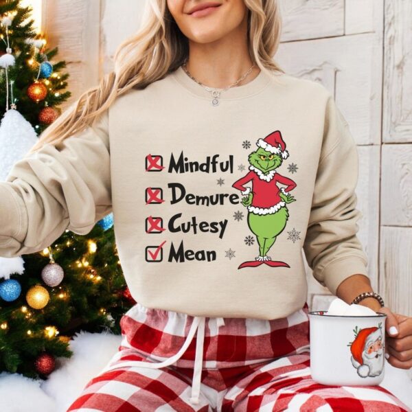 Grinch Funny Merry Christmas Sweatshirt Product Photo 1