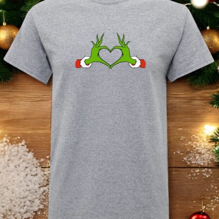 Grinch Hands heart Christmas Shirt Product Photo 1