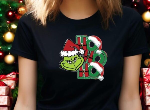 Grinch Ho Ho Ho Christmas Shirt Product Photo 1