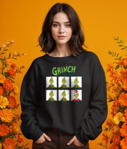 Grinch Moods Chart Christmas Shirt Product Photo 2