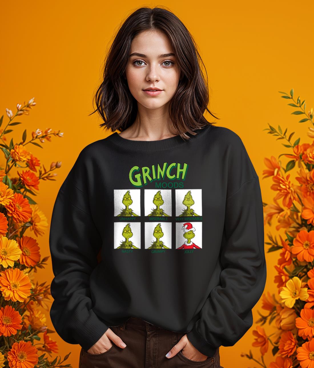 Grinch Moods Chart Christmas Shirt Product Photo 2