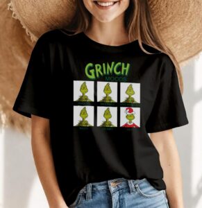 Grinch Moods Chart Christmas Shirt Product Photo 4