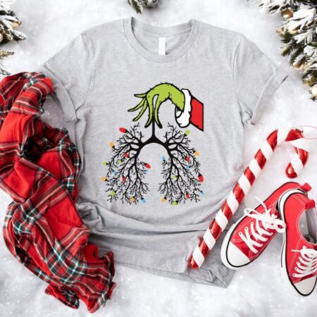 Grinch Respiratory Therapist Tee, Funny Pulmonologist Christmas Sweatshirt Product Photo 1