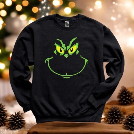 Grinch Smile Sweatshirt Product Photo 1