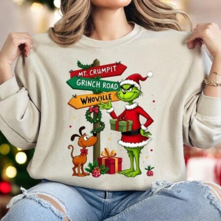 Grinch Sweatshirt, Family Xmas Shirt Product Photo 1