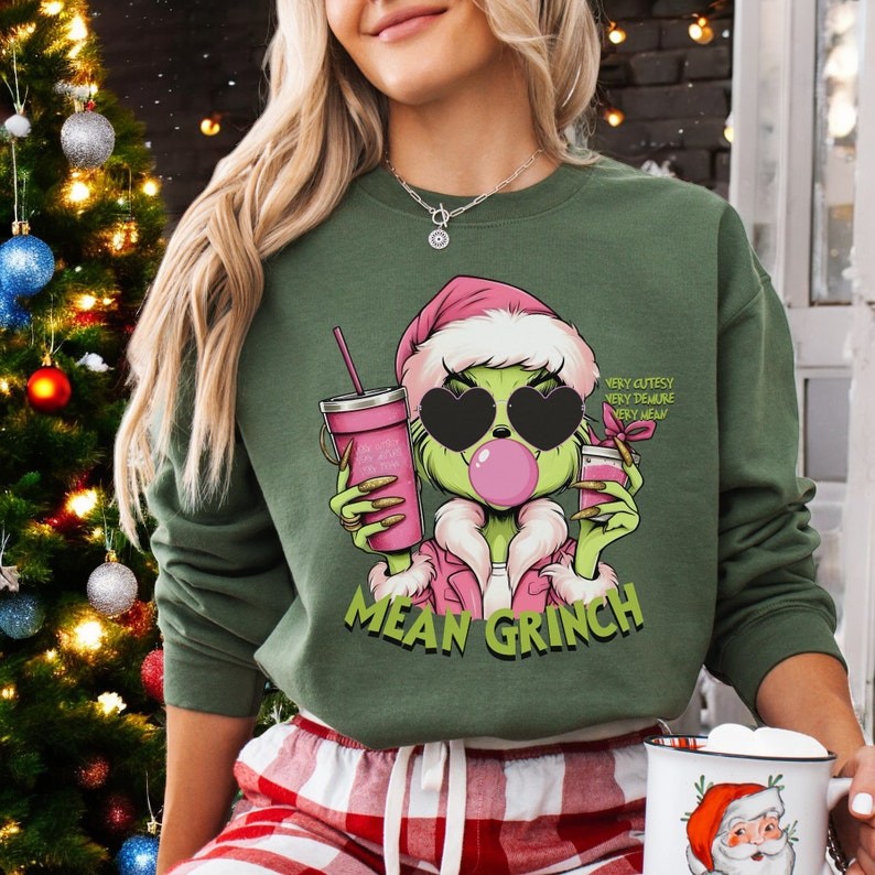 Grinch Verycutesy Christmas Sweatshirt Product Photo 2