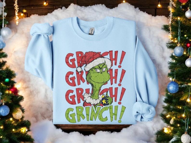 Grinch! Vintage Old Fashioned Xmas Sweater Christmas Sweatshirt Product Photo 2