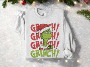 Grinch! Vintage Old Fashioned Xmas Sweater Christmas Sweatshirt Product Photo 3