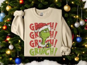 Grinch! Vintage Old Fashioned Xmas Sweater Christmas Sweatshirt Product Photo 4