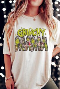 Grincy Mama Leopard Christmas Shirt Product Photo 2