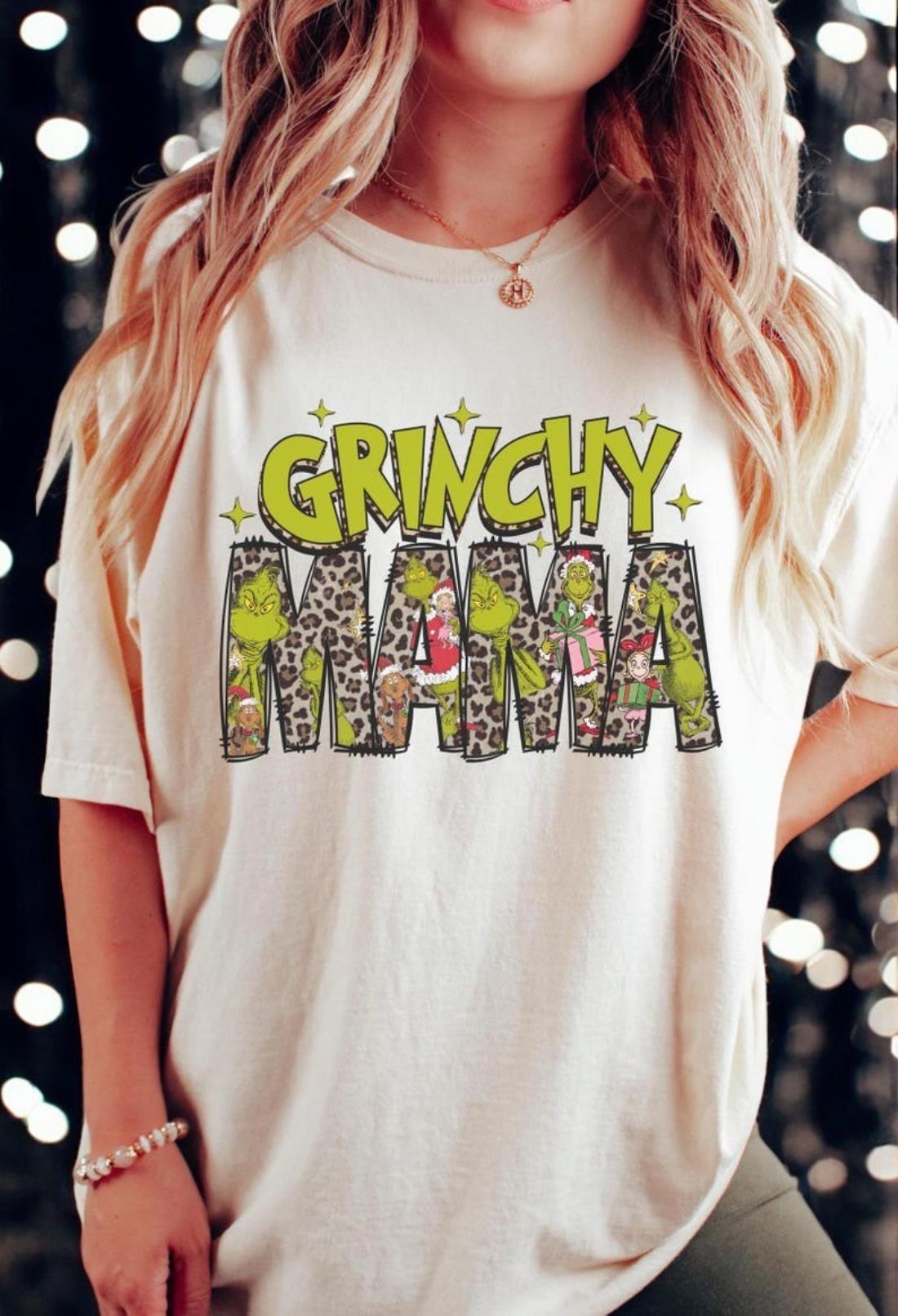 Grincy Mama Leopard Christmas Shirt Product Photo 2