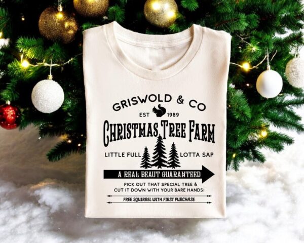 Griswold Christmas Sweatshirt, Griswold Christmas Tree Farm Christmas Sweatshirt Product Photo 1