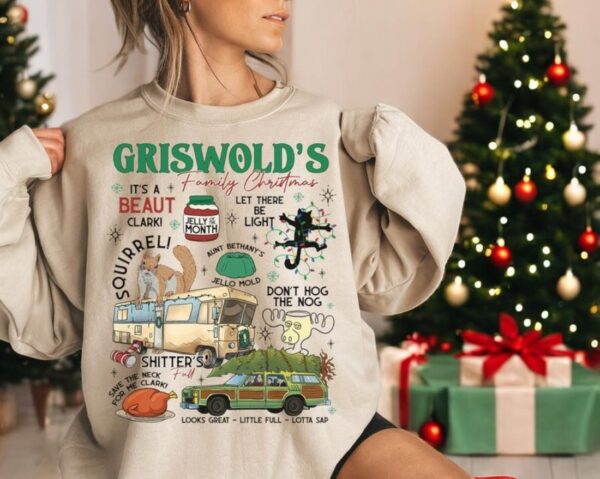 Griswold Christmas Sweatshirt, Griswold Co Sweater, Christmas Tree Farm Shirt Product Photo 1