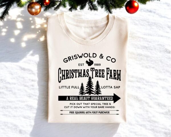 Griswold Christmas Tree Farm, Retro Griswold Christmas Sweatshirt Product Photo 1