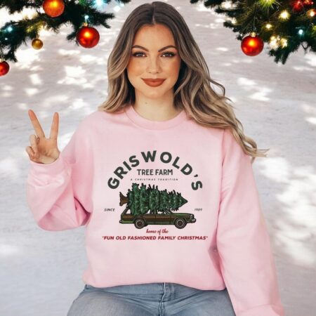 Griswold Co Christmas Tree Farm Christmas Sweatshirt Product Photo 1