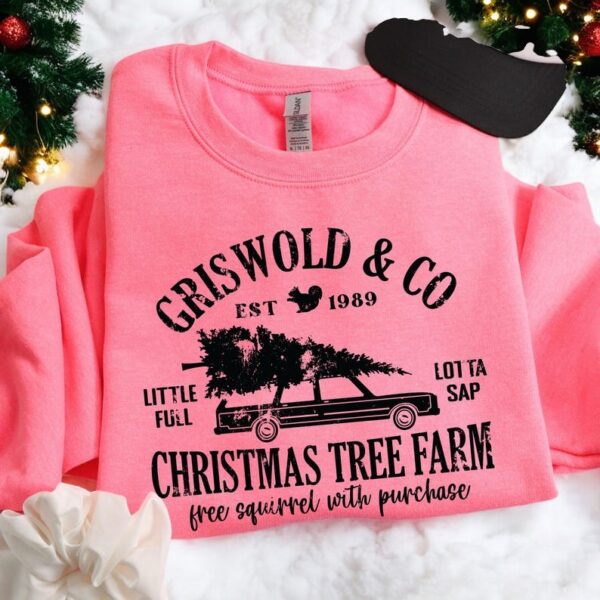 Griswold Tree Farm Since 1989 Crewneck Funny Xmas Christmas Sweatshirt Product Photo 1