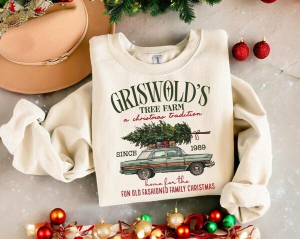 Griswold's Christmas Sweatshirt, Christmas Family Product Photo 1