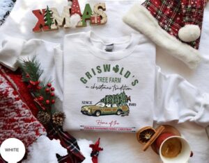 Griswolds Tree Farm, Fun Old Fashioned Family Christmas Sweatshirt Product Photo 2