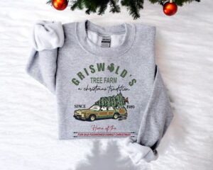 Griswolds Tree Farm, Fun Old Fashioned Family Christmas Sweatshirt Product Photo 3