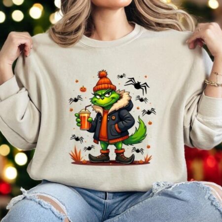 Halloween Grinch Shirt, Thanksgiving Halloween Christmas shirt Product Photo 1