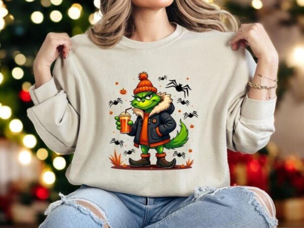 Halloween Grinch Shirt, Thanksgiving Halloween Christmas shirt Product Photo 1