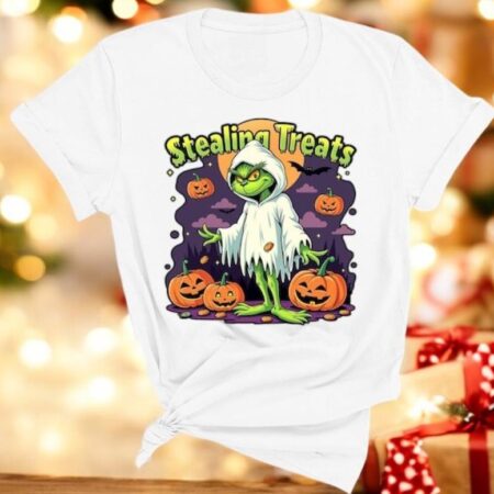 Halloween Grinch T-Shirt - Scary Grinch Costume Shirt Product Photo 1