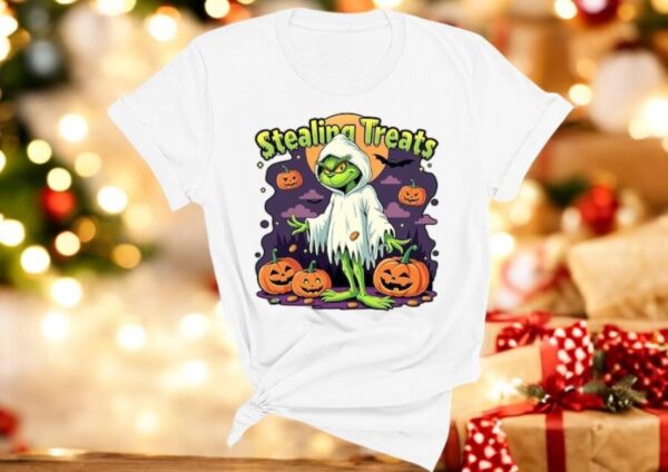 Halloween Grinch T-Shirt - Scary Grinch Costume Shirt Product Photo 1