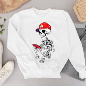 Halloween Skeleton Gamer Video Gaming Shirt Product Photo 3