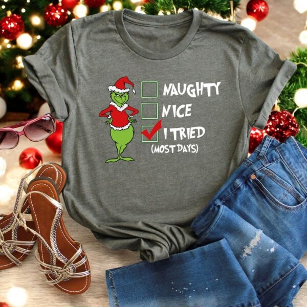 Happy Holiday the grinch Christmas Shirt Product Photo 1