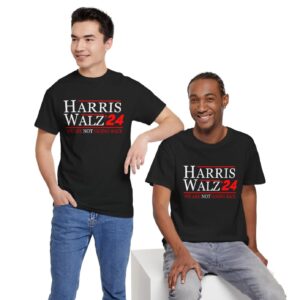 Harris Walz 2024 We Are Not Going Back Shirt, Vote Democrat Shirt Product Photo 3