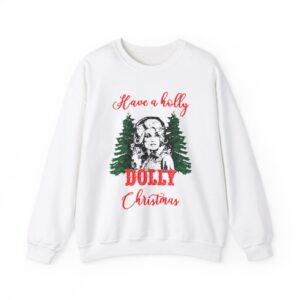 Have a holly Dolly Christmas Crewneck Sweatshirt Product Photo 4