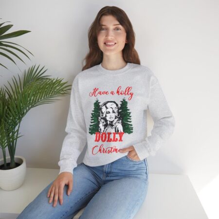 Have a holly Dolly Christmas Crewneck Sweatshirt Product Photo 1