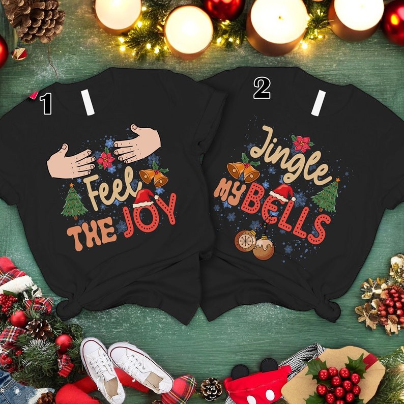 His And Her Jingle My Bells Christmas Couple Matching Shirt Product Photo 2