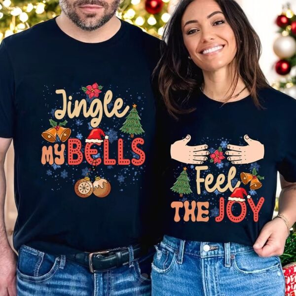 His And Her Jingle My Bells Christmas Couple Matching Shirt Product Photo 1