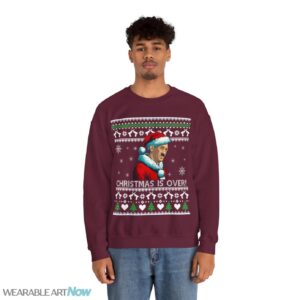 Hitler Christmas Is Over, Hitler Downfall Christmas Sweatshirt, Sweater Product Photo 2