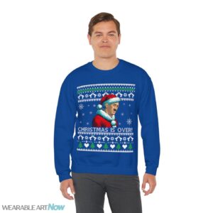 Hitler Christmas Is Over, Hitler Downfall Christmas Sweatshirt, Sweater Product Photo 6