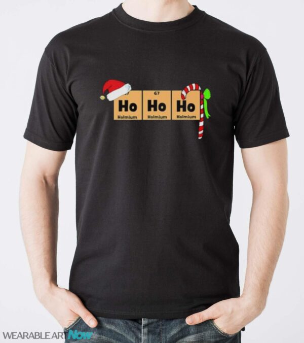 Ho Ho Ho Christmas Chemistry Santa Claus T-Shirt - Men T-Shirt