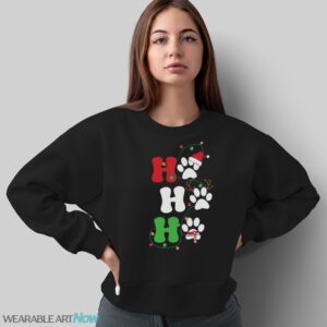 Ho Ho Ho Christmas Dog Paws Shirt, Vintage Christmas Shirt - Sweatshirt