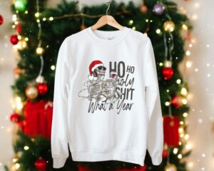 Ho Ho Ho Holy What A Year Christmas Shirt Product Photo 2